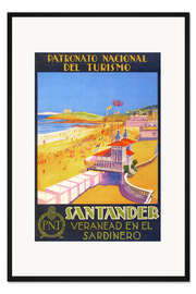 Gerahmter Kunstdruck Santander (spanisch)