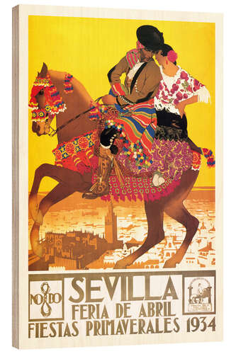 Holzbild Sevilla (spanisch)