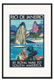 Gerahmter Kunstdruck Rio de Janeiro (englisch)