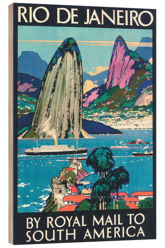 Tableau en bois Rio de Janeiro