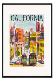 Gerahmter Kunstdruck California
