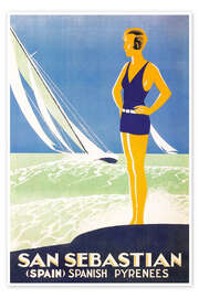 Poster  San Sebastian (englisch) - Vintage Travel Collection