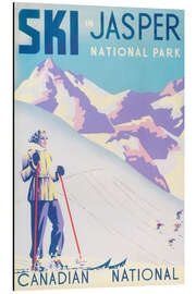 Aluminium print Ski in Jasper