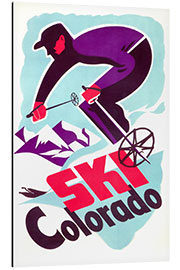 Tableau en aluminium Ski Colorado