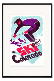 Gerahmter Kunstdruck Ski Colorado