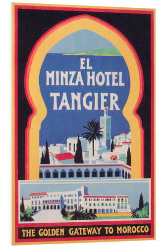 Foam board print Minza Hotel Tangier (English)