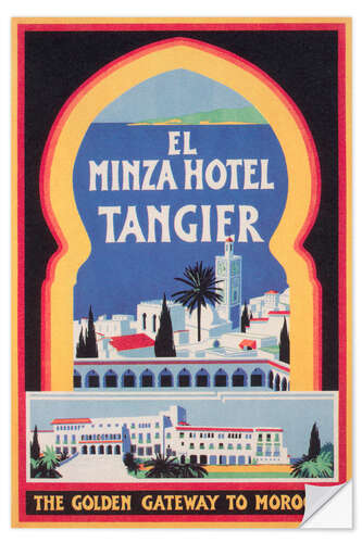 Vinilo para la pared Minza Hotel Tánger (Inglés)