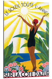 Magnettafel An der französischen Riviera (französisch)