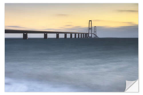 Naklejka na ścianę Bridge Storebælt Østbroen, Denmark