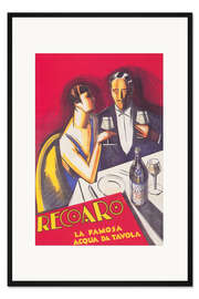 Gerahmter Kunstdruck Recoaro, das berühmte Wasser der Tavola (italienisch)