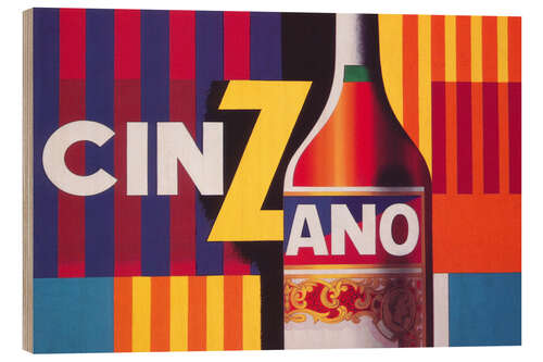 Cuadro de madera Cinzano Vermouth