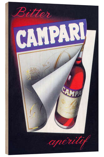 Quadro de madeira Bitter Campari