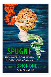 Wandbild  Schwamm (italienisch) - Vintage Advertising Collection