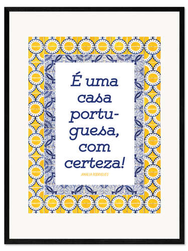 Ingelijste kunstdruk Uma casa portuguesa