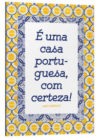 Magnettafel Ein portugiesisches Haus (portugiesisch)