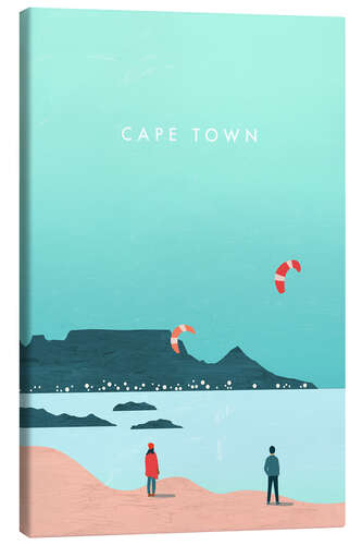 Canvas print Cape Town illustration