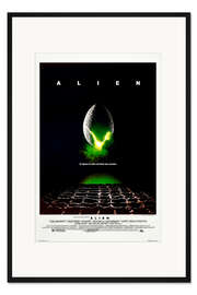 Gerahmter Kunstdruck Alien (Englisch)