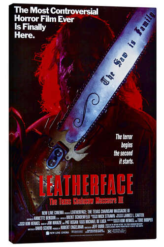 Canvas-taulu Leatherface, Texas Chainsaw Massacre III
