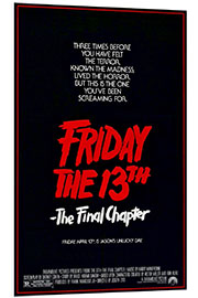 Foam board print Friday the 13th: The Final Chapter II