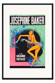 Gerahmter Kunstdruck Josephine Baker (französisch)
