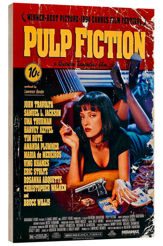 Cuadro de madera Pulp Fiction