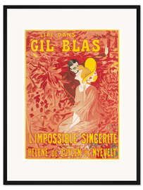 Gerahmter Kunstdruck Unmögliche Aufrichtigkeit (französisch)