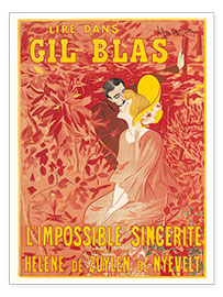 Tableau  Lire dans Gil Blas, l&#039;impossible sincérité - Leonetto Cappiello