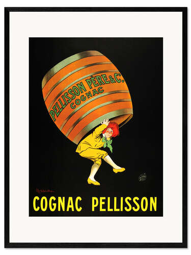 Ingelijste kunstdruk Cognac Pellisson