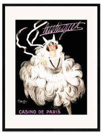 Impressão artística com moldura Mistinguett, Casino de Paris