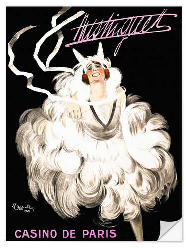 Selvklæbende plakat Mistinguett au Casino de Paris