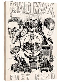 Holzbild Mad Max: Fury Road (englisch)