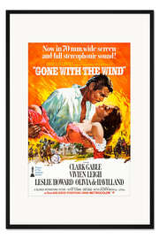 Gerahmter Kunstdruck Vom Winde verweht (englisch)