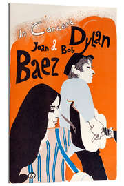 Galleriprint Bob Dylan and Joan Baez in concert