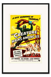 Gerahmter Kunstdruck Das Ungeheuer ist unter uns (englisch)