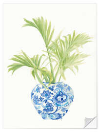 Selvklebende plakat Palm trees Chinoiserie I