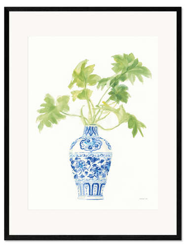 Ingelijste kunstdruk Palm trees Chinoiserie II