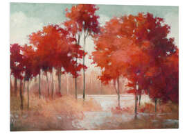 Bilde på skumplate Red autumn landscape