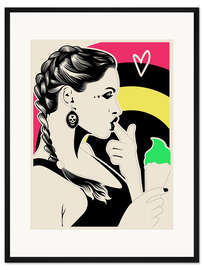 Gerahmter Kunstdruck Ice Cream