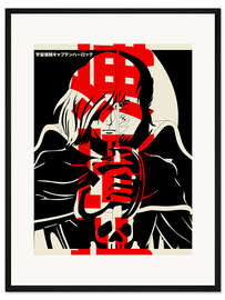 Gerahmter Kunstdruck Captain Harlock