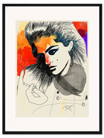 Gerahmter Kunstdruck Buntes Leben