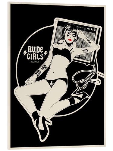 Acrylglasbild Rude Girls Records II