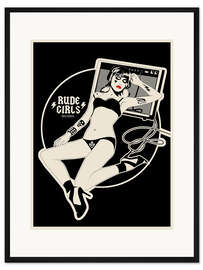 Gerahmter Kunstdruck Rude Girls Records II