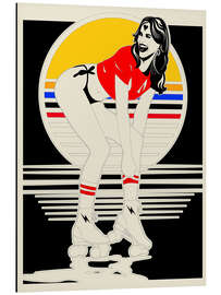 Magnettafel Roller Girl