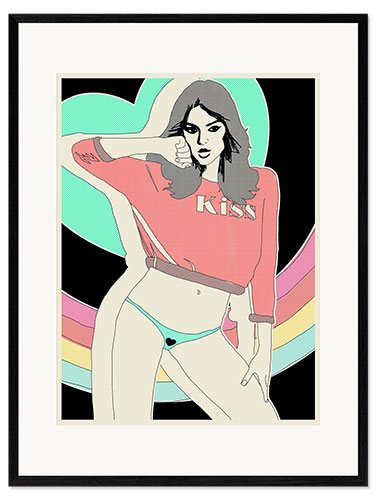 Framed art print Kiss