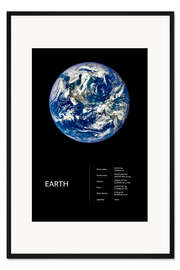 Gerahmter Kunstdruck Erde (englisch)