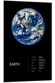 Magnettafel Erde (englisch)