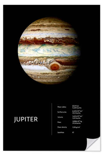 Selvklebende plakat Jupiter