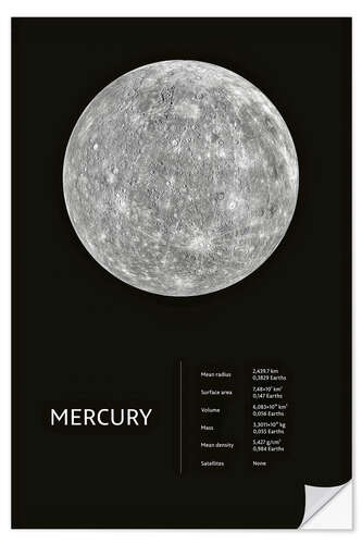 Selvklebende plakat Mercury