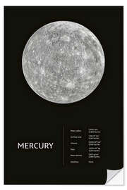 Selvklebende plakat Mercury