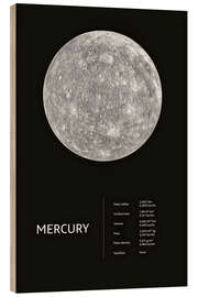 Wood print Mercury